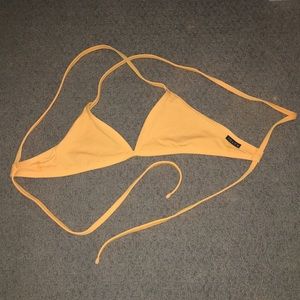 JOLYN orange triangle bikini top